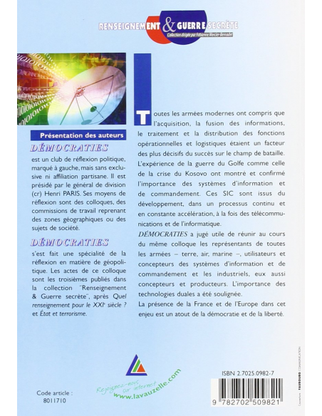 Technologies nouvelles, systémes d'information et de commandement