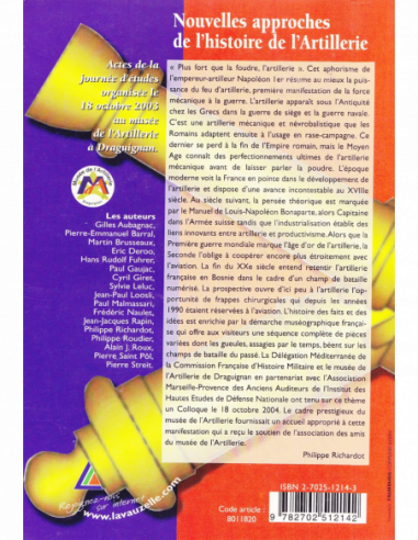 Nouvelles approches de l'histoire de l'Artillerie