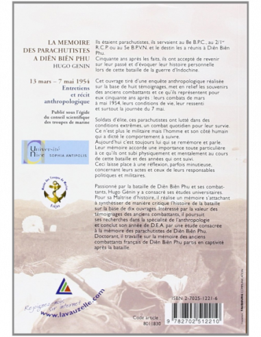 La mémoire des parachutistes à Diên Biên Phu