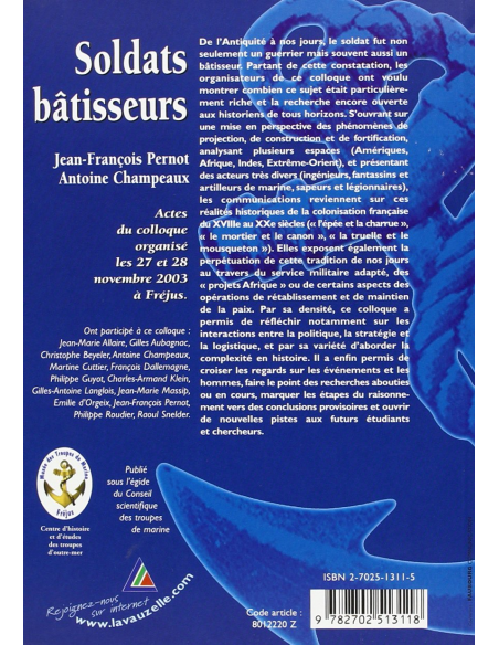 Soldats bâtisseurs Soldats bâtisseurs