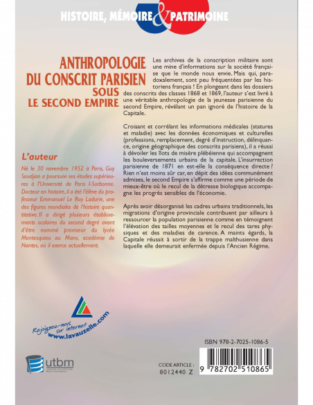 Anthropologie du conscrit parisien sous le second Empire