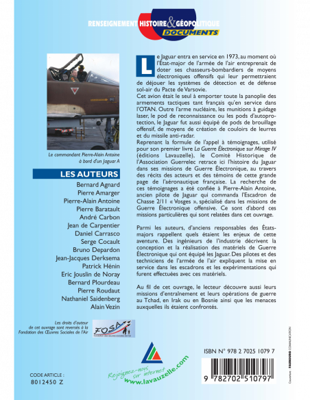 Le Jaguar dans ses missions de Guerre Électronique