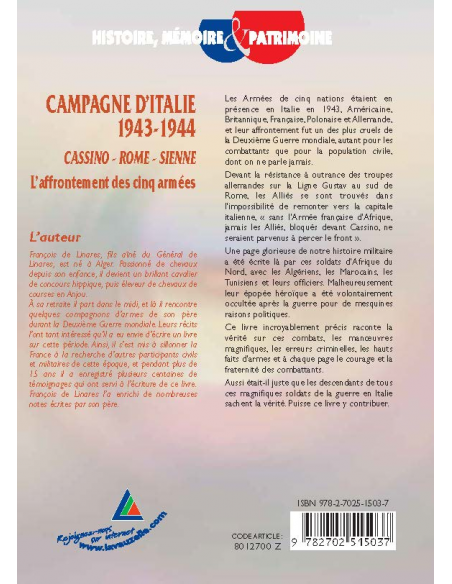 Campagne d'Italie 1943-1944 - Cassino-Rome-Sienne - L'affrontement des cinq armées