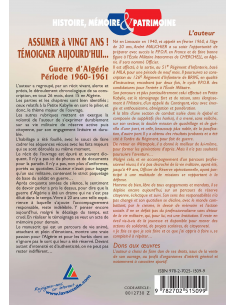 Assumer à vingt ans ! Témoigner aujourd'hui… - Guerre d'Algérie - Période 1960-1961 2