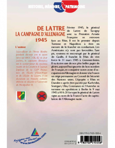 De Lattre - La Campagne d'Allemagne 1945 - Ou comment la France a gagné son siège de membre permanent du Conseil de Sécurité