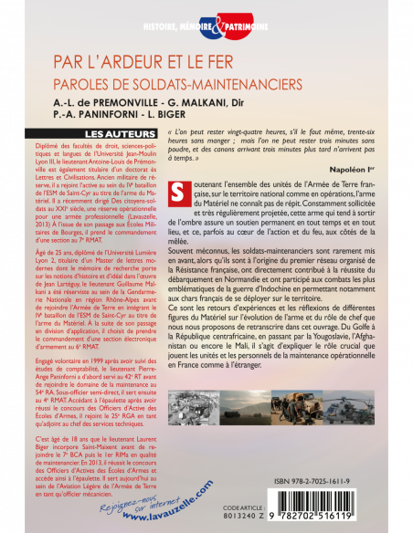 Par l'ardeur et le fer - Paroles de soldats-maintenanciers Par l'ardeur et le fer - Paroles de soldats-maintenanciers