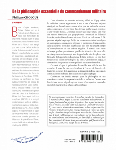 De la philosophie essentielle du commandement militaire