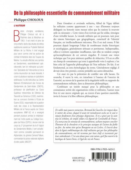 De la philosophie essentielle du commandement militaire De la philosophie essentielle du commandement militaire
