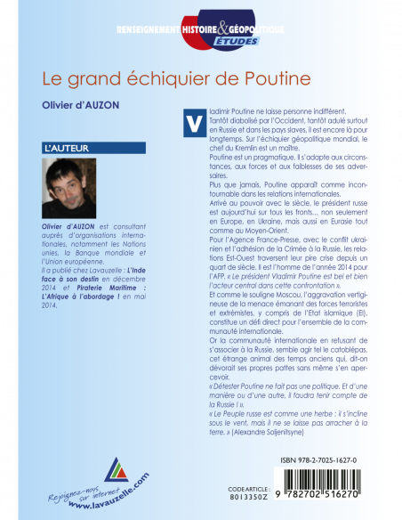 Le grand échiquier de Poutine Le grand échiquier de Poutine
