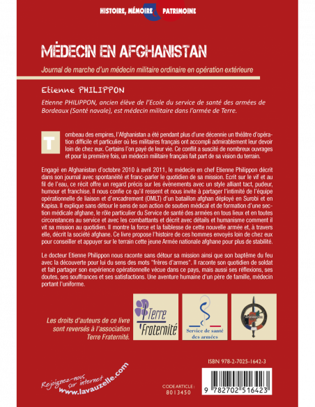 Médecin en Afghanistan - Journal de marche d'un médecin militaire ordinaire en opération extérieure Médecin en Afghanistan - Journal de marche d'un médecin militaire ordinaire en opération extérieure