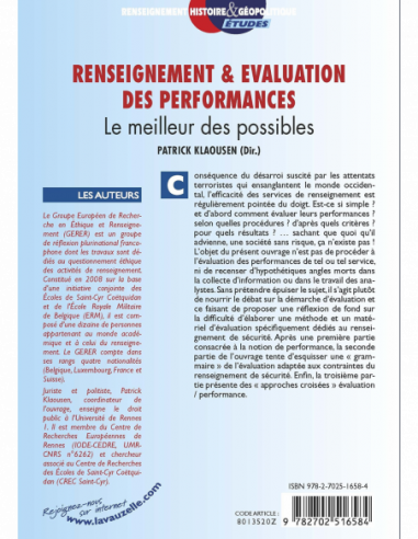 Renseignement & Evaluation des Performances - Le meilleur des possibles