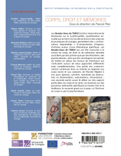 Autour du Corps - Corps, Droit et Mémoires 2