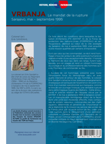 Vrbanja - Le mandat de la rupture (Sarajevo mai - septembre 1995)