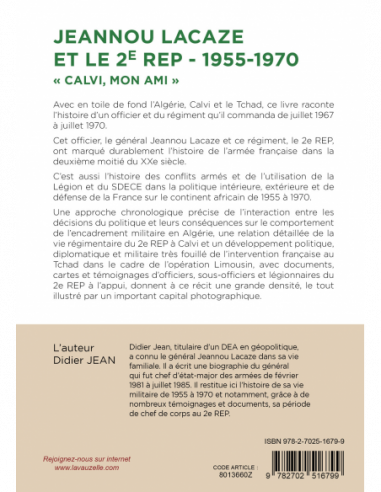 Jeannou Lacaze et le 2e REP - 1955-1970 - « Calvi mon ami »