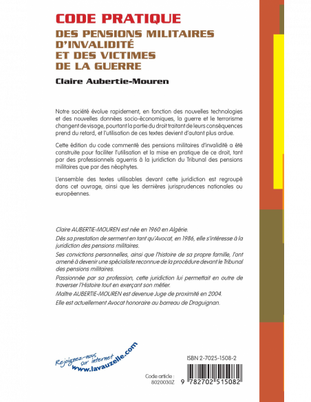 Code pratique des pensions militaires d'invalidité et des victimes de la guerre