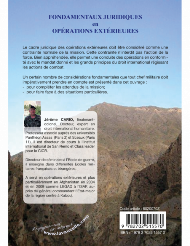 Fondamentaux juridiques en Opérations Extérieures