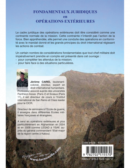 Fondamentaux juridiques en Opérations Extérieures Fondamentaux juridiques en Opérations Extérieures