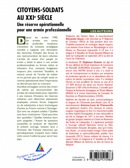 Citoyens Soldats au XXIe siècle - Une réserve opérationnelle pour une armée professionnelle