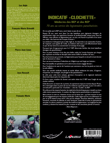 Indicatif « Clochette » - Médecins des BEP et des REP - 70 ans au service des légionnaires parachutistes