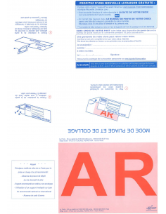 Boîte de 1000 recommandés A4 avec accusé de réception et code barre 2