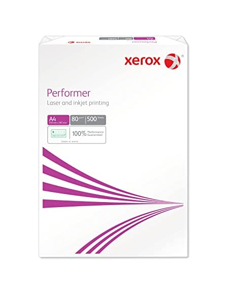 Carton de 5 ramettes 500 feuilles blanches XEROX PERFORMER A4 - 80g