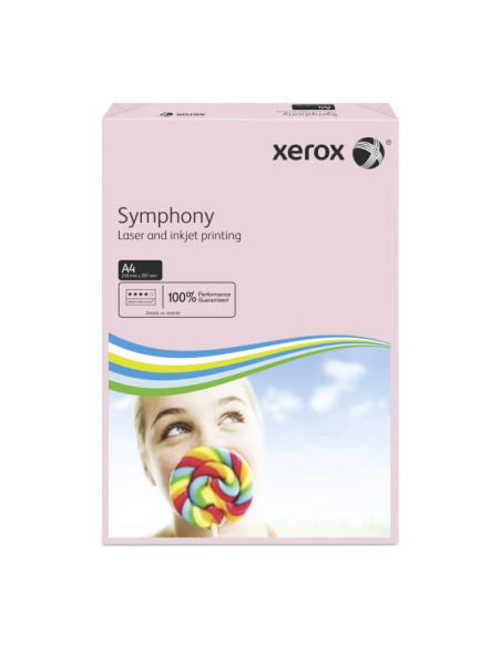Carton de 5 ramettes 500 feuilles pastel Xerox Symphony A4 - 80g Carton de 5 ramettes 500 feuilles pastel Xerox Symphony A4 - 80g