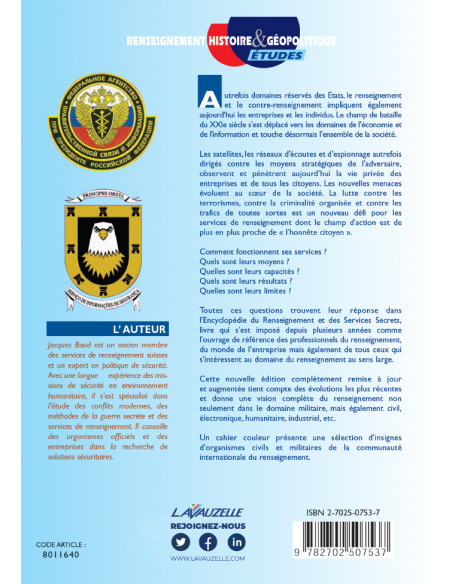 Encyclopédie du Renseignement et des Services Secrets Encyclopédie du Renseignement et des Services Secrets