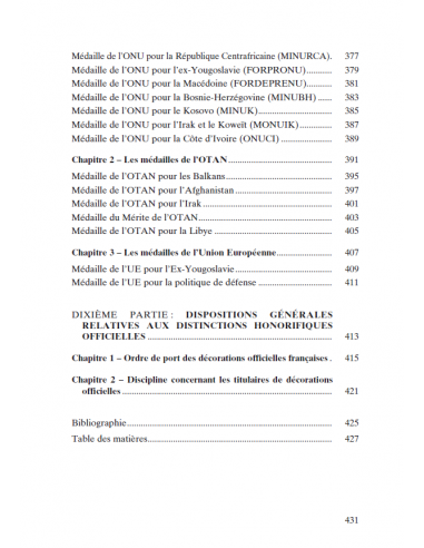 Guide pratique des décorations françaises actuelles - Edition 2015