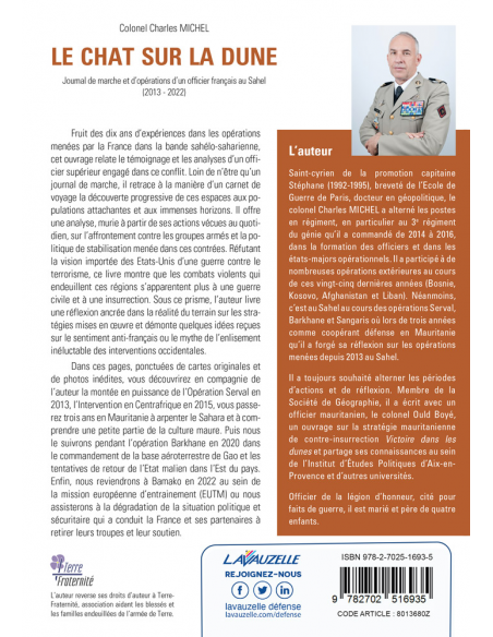 Le chat sur la dune - Journal de marche et d'opérations d'un officier français au Sahel (2013 - 2022)