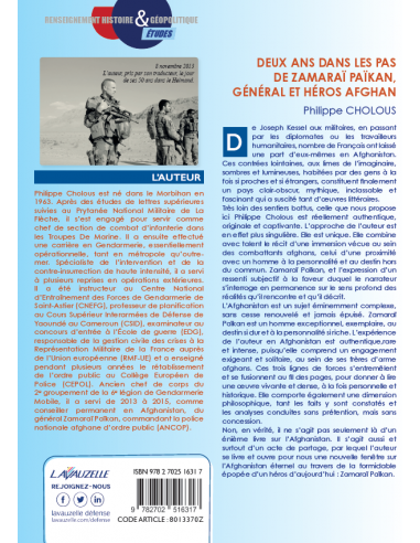 Deux ans dans les pas de Zamaraï Païkan, général et héros afghan