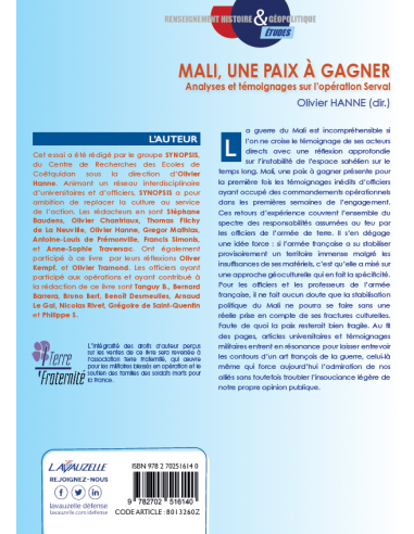 Mali, une paix à gagner