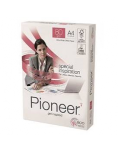 Carton de 5 ramette 500 feuilles blanches Pioneer PREMIUM blanc A4 - 80g 2
