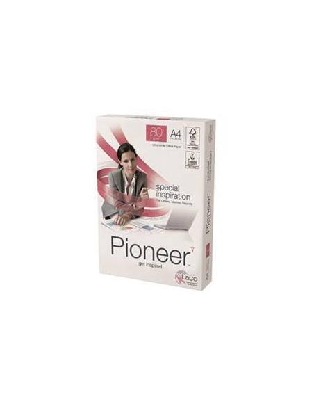 Carton de 5 ramette 500 feuilles blanches Pioneer PREMIUM blanc A4 - 80g