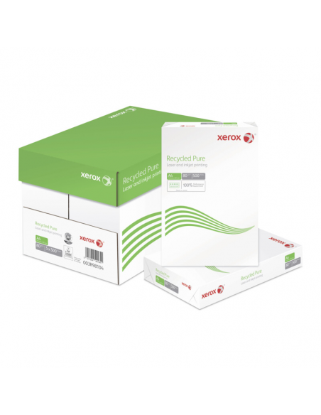 Carton de 5 ramettes de 500 feuilles blanches Xerox RECYCLED PURE A3 - 80g Carton de 5 ramettes de 500 feuilles blanches Xerox RECYCLED PURE A3 - 80g