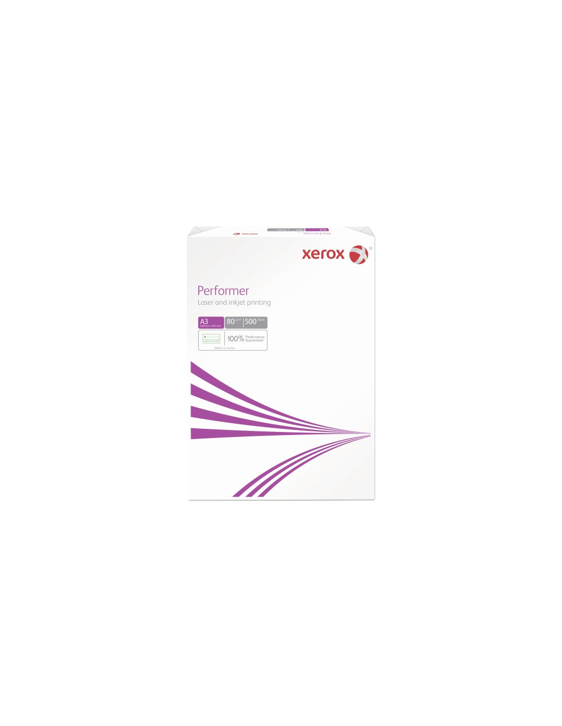 Carton de 5 ramettes 500 feuilles blanches Xerox PERFORMER A3 - 80g