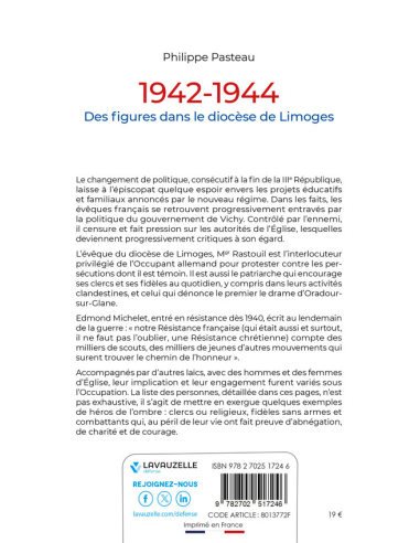 1942-1944, des figures dans le diocèse de Limoges