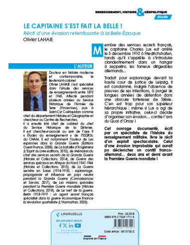 Le Capitaine s'est fait la belle ! Récit d'une évasion retentissante à la Belle Epoque