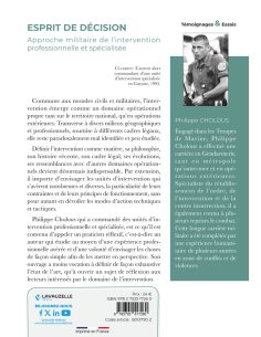 Esprit de décision. Approche militaire de l'intervention professionnelle et spécialisée 2