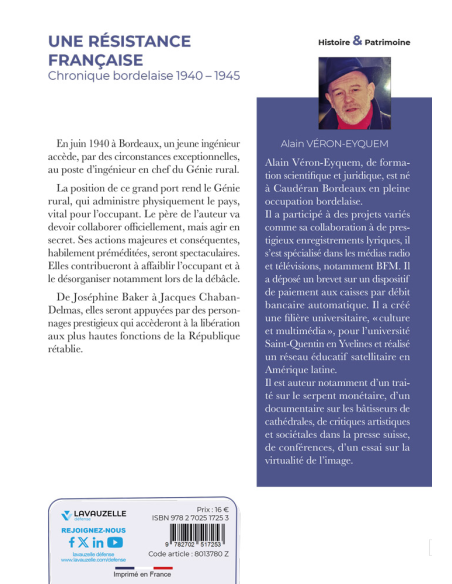 Une résistance française - Chronique bordelaise 1940 - 1945 Une résistance française - Chronique bordelaise 1940 - 1945