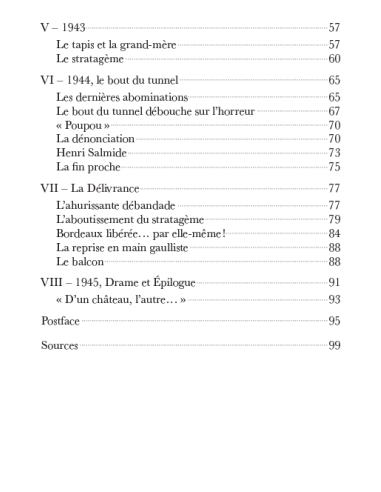 Une résistance française - Chronique bordelaise 1940 - 1945