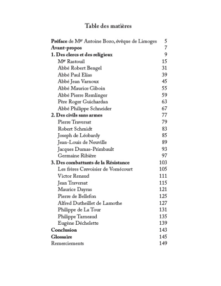1942-1944, des figures dans le diocèse de Limoges