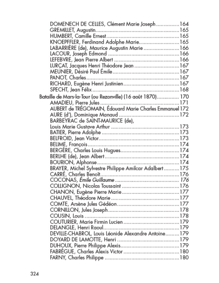 Les saint-cyriens morts au champ d'honneur au cours de la guerre impériale de 1870