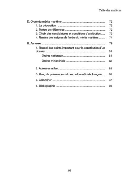 Guide des Ordres Nationaux et Ministériels - A l'usage des services en charge des distinctions honorifiques