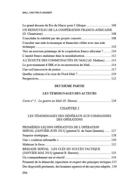 Mali, une paix à gagner