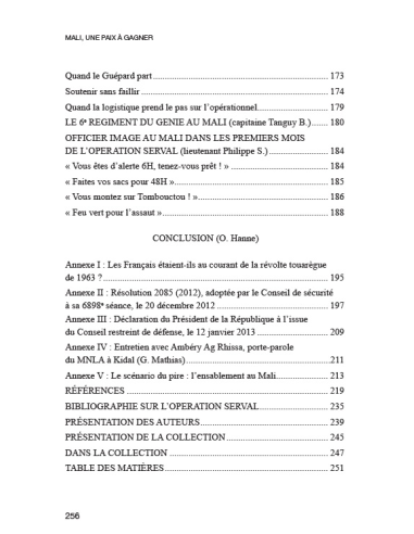 Mali, une paix à gagner