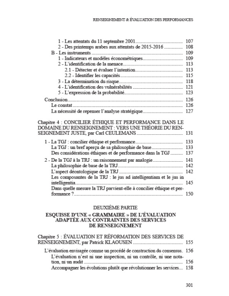 Renseignement & Evaluation des Performances - Le meilleur des possibles