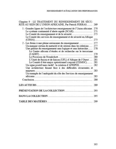 Renseignement & Evaluation des Performances - Le meilleur des possibles