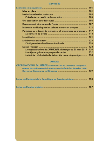 Ordre National du Mérite