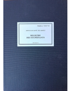 REGISTRE DES STUPEFIANTS A4 510-8*/41