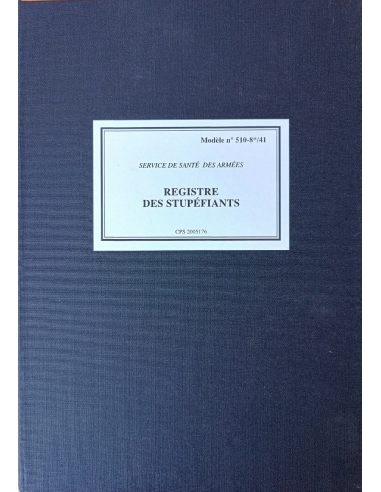 REGISTRE DES STUPEFIANTS A4 510-8*/41